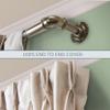 A&F Rod Decor 1 inch Pipe Bay Window Curtain Rod 23"-41", 41"-78"- Antique Brass view 2