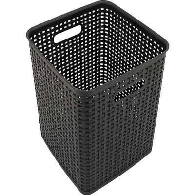 Advantus 37519 Extra Large Open Lid Storage Bin, Black