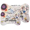 RNK Shops Personalized Kandinsky Composition 8 Bone Shaped Dog Food Mat (Small) view 2