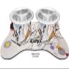 RNK Shops Personalized Kandinsky Composition 8 Bone Shaped Dog Food Mat (Small) view 3