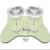 Personalized Custom Character (Woman) Bone Shaped Dog Food Mat (Small) view 3