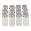 10units 10ML Mini Jars Crafts Glass Bottles with Aluminium Cap Liquid Pill Powder Ornament Bottles Empty Glass Vials Jars (100, 10ml) view 1