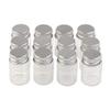 100units 6ml Mini Jars Crafts Glass Bottles with Aluminium Cap Liquid Pill Powder Ornament Bottles Empty Glass Vials Jars (100, 6ml) view 1