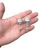 100units 6ml Mini Jars Crafts Glass Bottles with Aluminium Cap Liquid Pill Powder Ornament Bottles Empty Glass Vials Jars (100, 6ml) view 2