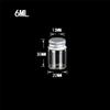 100units 6ml Mini Jars Crafts Glass Bottles with Aluminium Cap Liquid Pill Powder Ornament Bottles Empty Glass Vials Jars (100, 6ml) view 3
