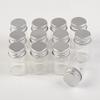 100units 6ml Mini Jars Crafts Glass Bottles with Aluminium Cap Liquid Pill Powder Ornament Bottles Empty Glass Vials Jars (100, 6ml) view 4