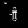 100units 14ml Mini Jars Crafts Glass Bottles with Aluminium Cap Liquid Pill Powder Wedding Wishes Ornament Bottles Empty Glass Vials Jars (100, 7ml) view 2