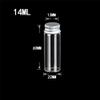 100units 14ml Glass Bottles With Metal Cap Empty Small Wishing Bottle Glass Vials Jars (100, 14ml) view 3