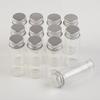 100units 14ml Glass Bottles With Metal Cap Empty Small Wishing Bottle Glass Vials Jars (100, 14ml) view 4