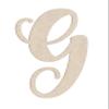 24" Starfish Font Unfinished Wood Initial Monogram Letter G (Sizes 12"-30") view 1