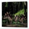 Epic Graffiti 'Stegosaurus Family' Canvas Wall Art, 12"x18" view 1