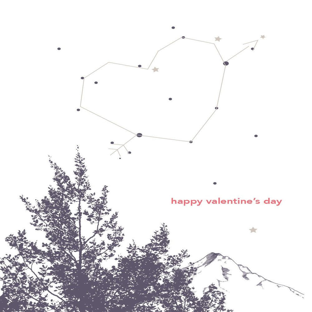 Lark Press Constellation Valentine's Day, 3.5 x 4.75 (1)