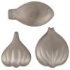 Esschert Design C2078S Stainless-Steel Odor Eliminating Soap in 3-Shapes: Fish, Garlic and Onion, Silver view 1
