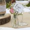 Ginger Ray Mini Glass Vase Place Card Holders Set Wedding 4 Pack Rustic Country view 1