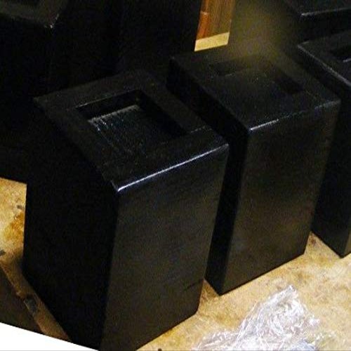 Steve's Gift Shoppe Bed Lifter Bed Riser 4.5 Inch Lift Height for 4-Inch Post Douglas Fir Solid Core - Very Strong - Set of Five (Black)
