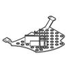 807111601 Dishwasher Pump Plate Genuine Original Equipment Manufacturer (OEM) Part view 1