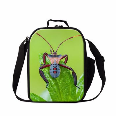 Dispalang Spider Insect Print Lunch Box Bag for Children School Lunch Container