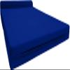 D&D Futon Furniture Sleeper Chair Folding Bed, Studio Sofa Guest Folded Mattress, High Density Foam (72 x 48 x 6, Royal Blue) view 3