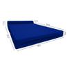 D&D Futon Furniture Sleeper Chair Folding Bed, Studio Sofa Guest Folded Mattress, High Density Foam (72 x 48 x 6, Royal Blue) view 4