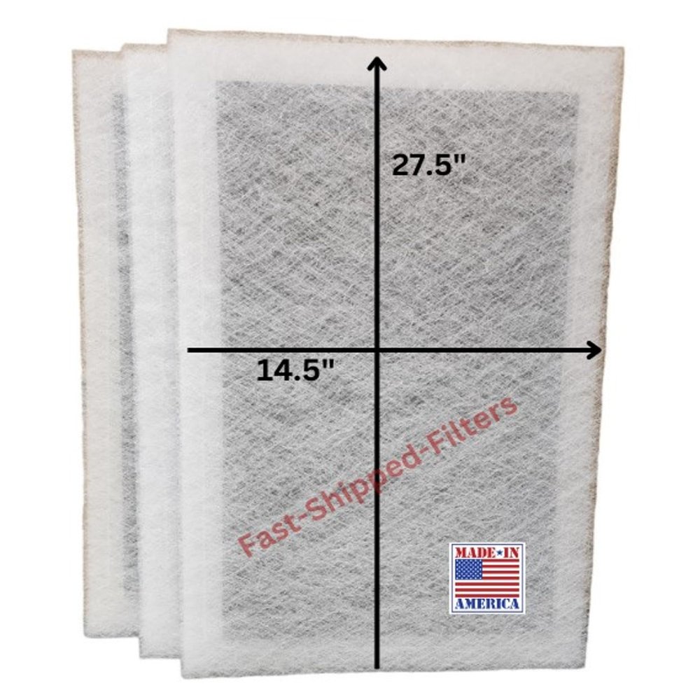 Fast-Shipped-Filters 3 Pack 16x30 Replacement Compatible Filters Pads Designed to Fit StratosAire Polarized Air Cleaner Refill White
