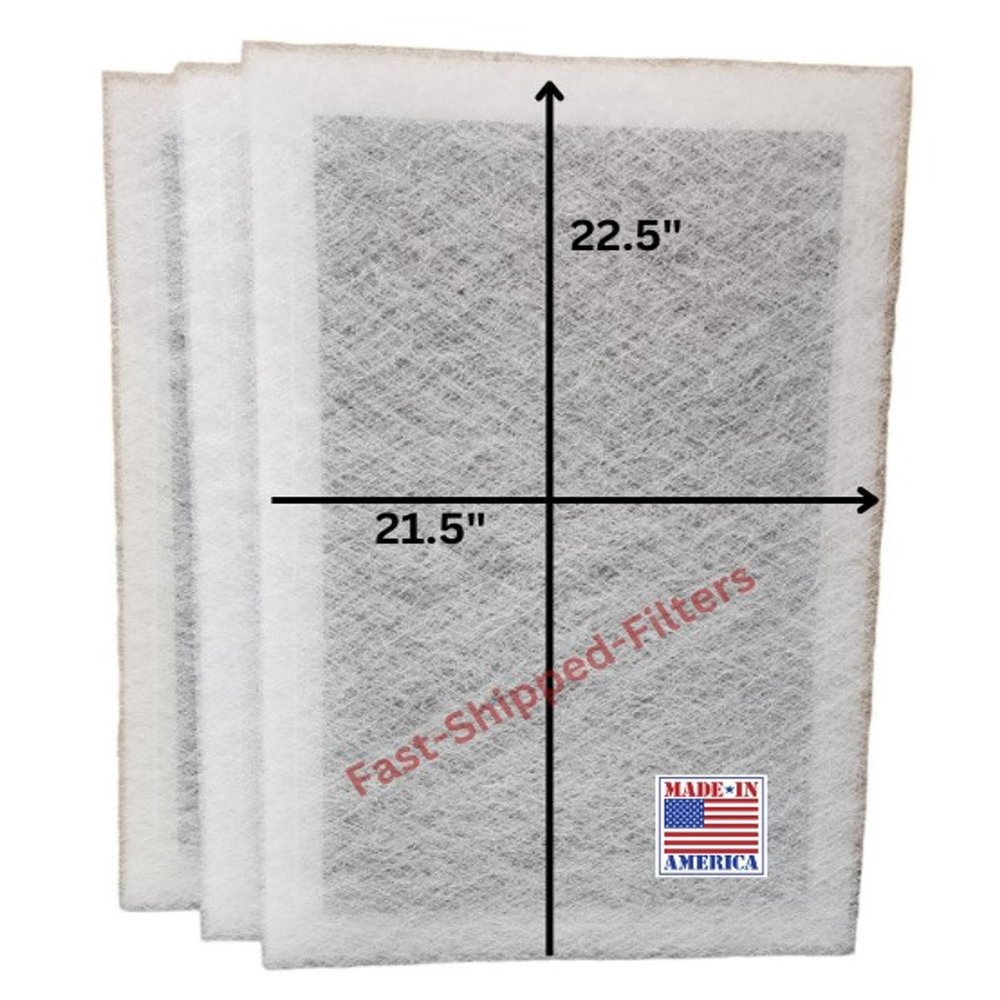 Fast-Shipped-Filters 3 Pack compatible with 24x24 StratosAire Air Cleaner Replacement Filter Pads (Actual Filter Size 12.5x21.5)