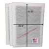 Fast-Shipped-Filters 3 Pack compatible with 24x24 StratosAire Air Cleaner Replacement Filter Pads (Actual Filter Size 12.5x21.5) view 1