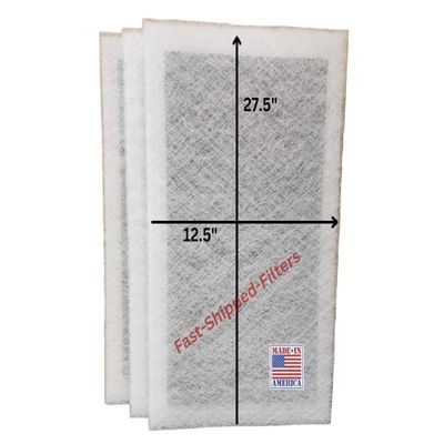 Fast-Shipped-Filters 3 Pack 14x30 Replacement Filters Designed to Fit with StratosAire Air Cleaner Pads Actaul Filter Size 12.5x27.5