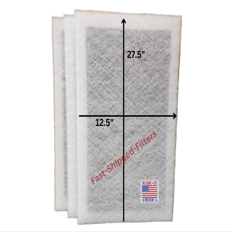 Fast-Shipped-Filters 3 Pack 14x30 Replacement Filters Designed to Fit with StratosAire Air Cleaner Pads Actaul Filter Size 12.5x27.5