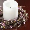 Artificial Spring Blossom Pink, Green & White Pip Berry Candle Rings  Pack of 6 Year Round Rustic Berries, Farmhouse Home Decor for Centerpiece Decorations and Small Wreaths (Size: 7" diam) view 1