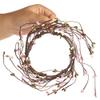 Artificial Spring Blossom Pink, Green & White Pip Berry Candle Rings  Pack of 6 Year Round Rustic Berries, Farmhouse Home Decor for Centerpiece Decorations and Small Wreaths (Size: 7" diam) view 4