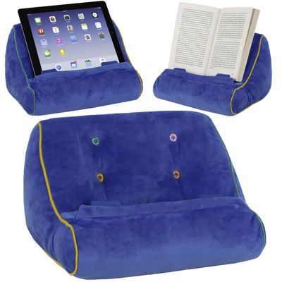 Tablet Stand iPad Book Holder Rest Couch (Blue)