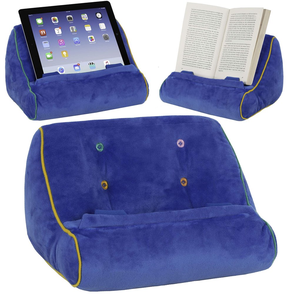 Tablet Stand iPad Book Holder Rest Couch (Blue)