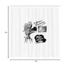 Ambesonne Movie Theater Shower Curtain, Antique Movie Camera Hand Drawn Style Art Film Noir Genre Themed Print, Cloth Fabric Bathroom Decor Set with Hooks, 69" W x 84" L, Black and White view 3