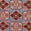 Rugsotic Carpets Hand Knotted Afghan Wool and Silk 8'x10' Area Rug Oriental Kazak Aqua Cream AF0117 view 4