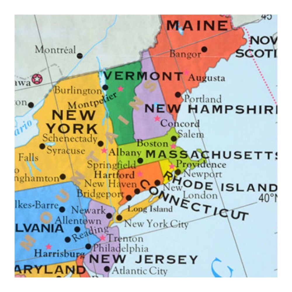 USA United States Map Poster Size Wall Decoration Large Map of The USA 40" x 28"