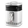 Optimus H-7232 Portable 360 Ceramic Heater with Thermostat, white view 1
