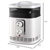 Optimus H-7232 Portable 360 Ceramic Heater with Thermostat, white view 2
