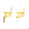 WW2 German Shoulder Boards cyphers Gold XV Light Div. 18mm 2pcs view 1