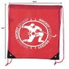 Mato & Hash Hockey Party Bags | Hockey Drawstring backpacks for Birthdays, Team Events & More! - 10PK Red CA2500HOCKEY S2 view 2