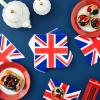 Juvale British Napkins - 2-Ply, 6.5 x 6.5 in, 100 Count - Union Jack Cocktail Paper Napkins for Union Jack Party Supplies & Themed Party Decor view 2