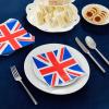 Juvale British Napkins - 2-Ply, 6.5 x 6.5 in, 100 Count - Union Jack Cocktail Paper Napkins for Union Jack Party Supplies & Themed Party Decor view 3