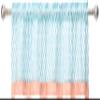 Bacati - Rod Pocket Window Valance Paisley Sophia Aqua/Coral view 4