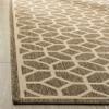 SAFAVIEH Washable Rug Outdoor Linden Collection - 4' x 6', Beige & Cream, Non-Shedding & Easy to Clean, Ideal for Patio, Backyard, Mudroom (LND127D) view 4