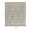 SAFAVIEH Washable Rug Outdoor Linden Collection - 4' x 6', Aqua & Cream, Non-Shedding & Easy to Clean, Ideal for Patio, Backyard, Mudroom (LND134K) view 2