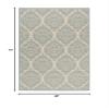 SAFAVIEH Washable Rug Outdoor Linden Collection - 4' x 6', Cream & Aqua, Non-Shedding & Easy to Clean, Ideal for Patio, Backyard, Mudroom (LND135L) view 2