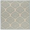 SAFAVIEH Washable Rug Outdoor Linden Collection - 4' x 6', Cream & Aqua, Non-Shedding & Easy to Clean, Ideal for Patio, Backyard, Mudroom (LND135L) view 3