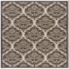 SAFAVIEH Washable Rug Outdoor Linden Collection - 4' x 6', Cream & Brown, Non-Shedding & Easy to Clean, Ideal for Patio, Backyard, Mudroom (LND135U) view 2