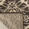SAFAVIEH Washable Rug Outdoor Linden Collection - 4' x 6', Cream & Brown, Non-Shedding & Easy to Clean, Ideal for Patio, Backyard, Mudroom (LND135U) view 4