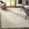 SAFAVIEH Washable Rug Outdoor Linden Collection - 4' x 6', Cream & Aqua, Non-Shedding & Easy to Clean, Ideal for Patio, Backyard, Mudroom (LND137L) view 1