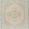SAFAVIEH Washable Rug Outdoor Linden Collection - 4' x 6', Cream & Aqua, Non-Shedding & Easy to Clean, Ideal for Patio, Backyard, Mudroom (LND137L) view 2